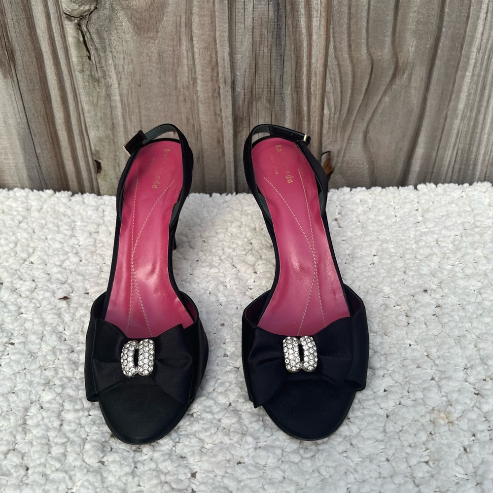 Kate Spade Open Tow sling back heels
